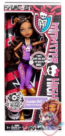Monster High Music Festival Clawdeen Wolf Doll by Mattel