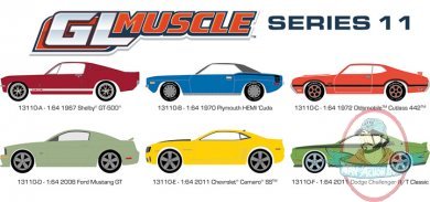 1:64 GL Muscle Series 11 Set of 6 by Greenlight
