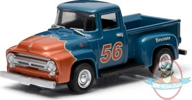 1:64 Motor World Series 13 1956 Ford F-100 #56 Firestone Greenlight