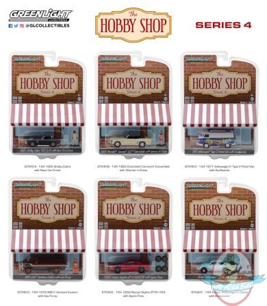 1:64 The Hobby Shop Series 4 Set of 6 Greenlight 1:64 The Hobby Shop Series 4 Set of 6 Greenlight