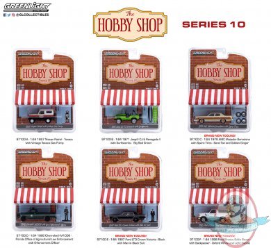 1:64 The Hobby Shop Series 10 Set of 6 Greenlight 1:64 The Hobby Shop Series 10 Set of 6 Greenlight