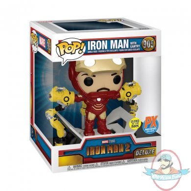 Pop! Marvel Iron Man 2 with Gantry #905 PX GID Deluxe Funko