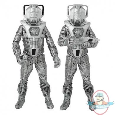 Doctor Who Cyberleader and Cyberman Silver Nemesis Figures Underground Doctor Who Cyberleader and Cyberman Silver Nemesis Figures Underground