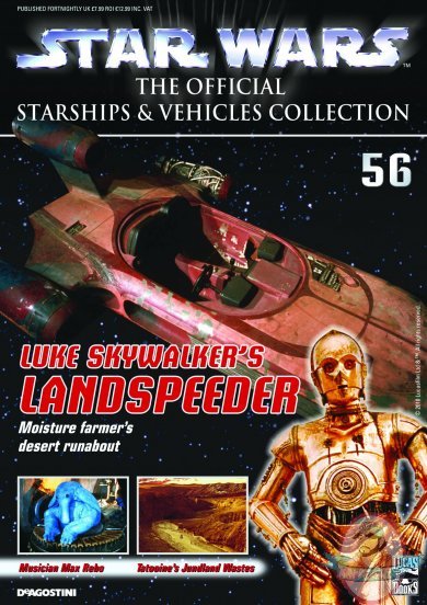 Star Wars: The Official Starships and Vehicles Collection Magazine #56 Luke Skywalker's Landspeeder by Deagostini Star Wars: The Official Starships and Vehicles Collection Magazine #56 Luke Skywalker's Landspeeder by Deagostini