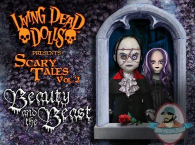 Living Dead Dolls Presents Beauty &the Beast Dolls Set of 2 Mezco Toyz Living Dead Dolls Presents Beauty &the Beast Dolls Set of 2 Mezco Toyz