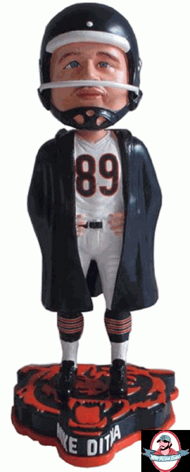 Mike Ditka Chicago Bears Sideline Logo Base Bobble Head Exclusive 