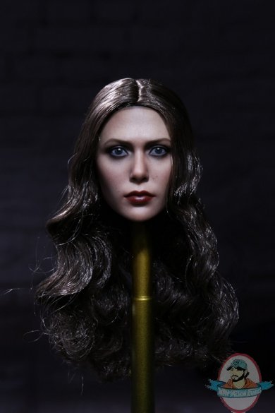 Miscellaneous 1/6 Female Head Black Curly Hair MIS-H011A Black Widow
