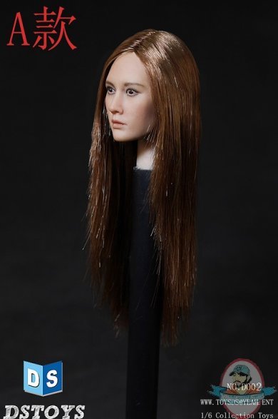 DSTOYS 1/6 Female Head with Long Hairstyle DS-D002A