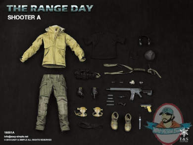 1/6 Easy&Simple The Range Day Shooter Gear Packs ES-16001A 1/6 Easy&Simple The Range Day Shooter Gear Packs ES-16001A