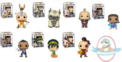 Pop! Animation Avatar The Last Airbender Set of 7 Figures Funko