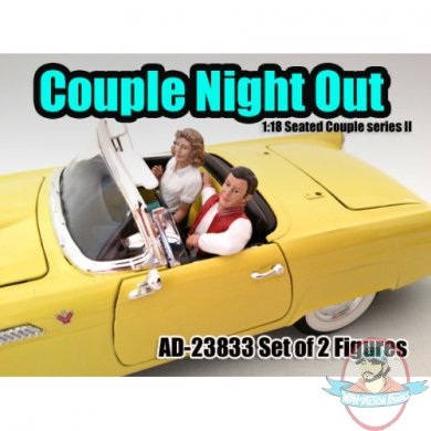 1:18 Scale Diorama Seated Couple II Set of 2 American Diorama 