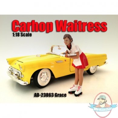 1:18 Scale Diorama Carhop Waitress Grace American Diorama 