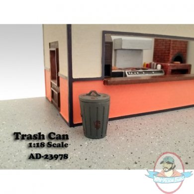 1:18 Scale Diorama Accessory Trash Can American Diorama 