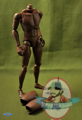 1/6 Scale African American Nude Body (Narrow Shoulders)