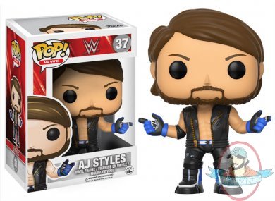  Pop! WWE Wave 3 A.J Styles Vinyl Figure #37 by Funko