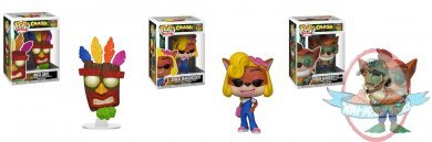 Pop! Games Crash Bandicoot Series 2 Set of 3 Vinyl Figures Funko
