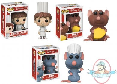 Pop! Disney Ratatouille Set of 3 Vinyl Figures by Funko