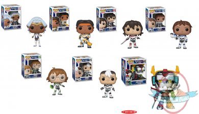 Pop! Animation Voltron Set of 7 Vinyl Figures Funko