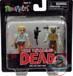 The Walking Dead Minimates Andrea & Stabbed Zombie Diamond Select The Walking Dead Minimates Andrea & Stabbed Zombie Diamond Select