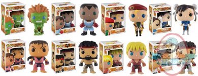 Pop! Games Street Fighter Set of 8 Vinyl Figure by Funko