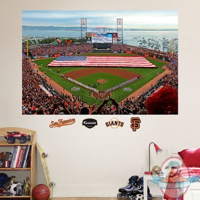 Fathead AT&T Park American Flag Mural San Francisco Giants MLB Fathead AT&T Park American Flag Mural San Francisco Giants MLB