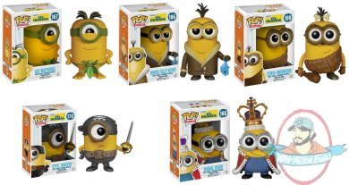 Pop! Movies Minions Set of 5 Vinyl Figures by Funko