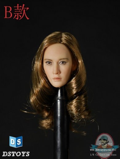 DSTOYS 1/6 Female Head with Long Hairstyle DS-D002B