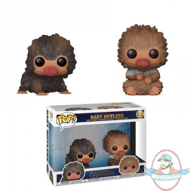 Pop! Fantastic Beasts 2 Baby Nifflers Brown & Tan 2 Pack Funko