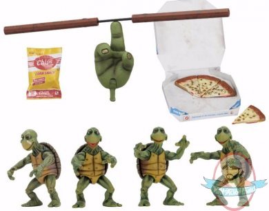 1/4 Teenage Mutant Ninja Turtles 1990 Movie Baby Turtles Set Neca