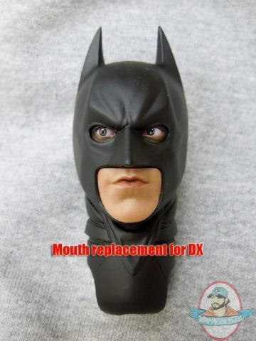 12 Inch 1/6 Scale Head Sculpt Batman mouth replacement for DX12 