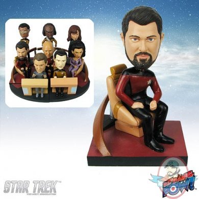 Star Trek Next Generation Will Riker Bridge Deluxe Bobble Head Star Trek Next Generation Will Riker Bridge Deluxe Bobble Head