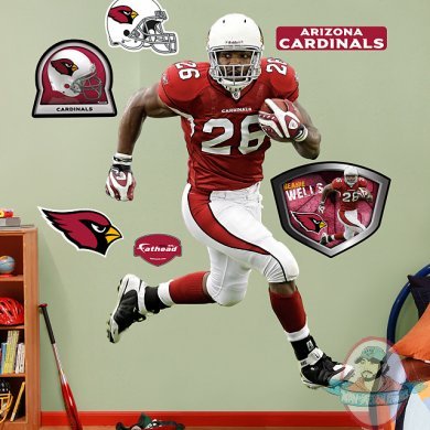 Fathead Beanie Wells Arizona Cardinals NFL Fathead Beanie Wells Arizona Cardinals NFL