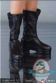 Plain Jane 3.0 Female Boots Black for 12 inch Figures by Triad Toys