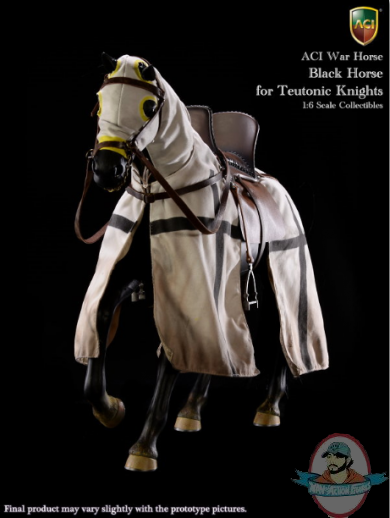 1/6 Scale War Horse Black Horse for Teutonic Knights ACIH03A Aci Toys