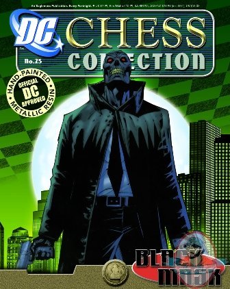 Dc Superhero Chess Figurine Mag #25 Black Mask Black Pawn Eaglemoss