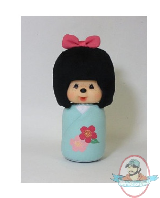 Kokeshi Monchichi Blue Figure by Sekiguchi 
