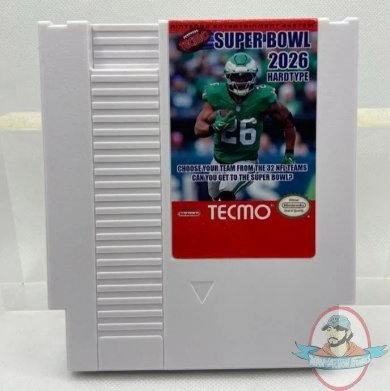 2026 Tecmo Super Bowl Hardtype Nintendo NES Cartridge JC