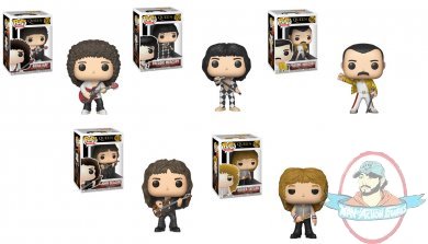 Pop! Rocks Queen Set of 5 Figures Funko