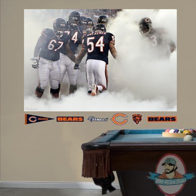 Brian Urlacher Making an Entrance In Your Face Mural Chicago Bears NFL Brian Urlacher Making an Entrance In Your Face Mural Chicago Bears NFL