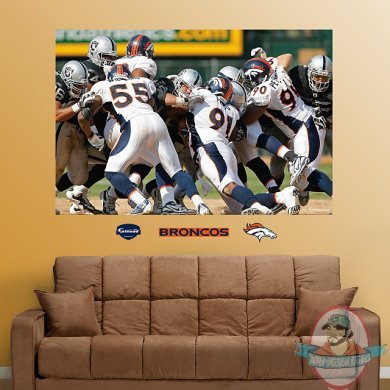  Broncos Defense In Your Face Mural Denver Broncos NFL