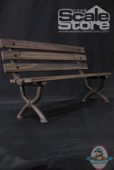 Scale Store 1/6 Park Bench (Brown) 12 Inch Figure Environment Diorama