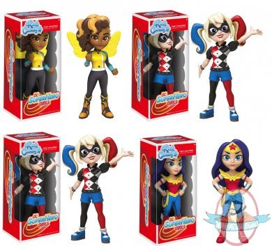 Rock Candy: Dc Super Hero Girls Set of 4 Vinyl Figures Funko
