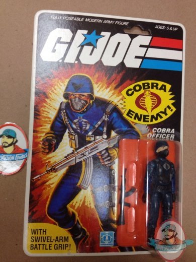 1982 GI G.I. Joe Cobra Officer mint on sealed card MOC Vintage Peach 