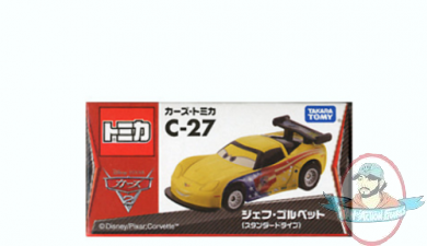 1:64 Disney Pixar Cars Cars Tomica C-27 Jeff Gorvette Takara Tomy