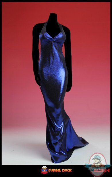 Super Duck 1/6 Figure Accessories Sex Mermaid Gown in Blue SUD-C012C