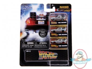 Nano Hollywood Rides Back to the Future Metalfigs 3PK Jada Toys