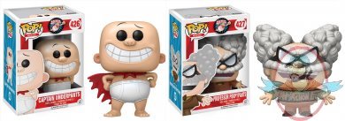 Pop Movies Captain Underpants Set of 2 Vinyl Figure Funko