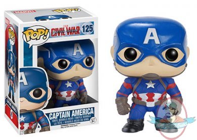 Pop! Marvel Captain America Civil War Captain America #125 Funko