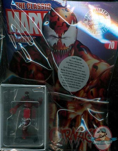 Classic Marvel Figurine Collection Magazine #70 Carnage Eaglemoss Classic Marvel Figurine Collection Magazine #70 Carnage Eaglemoss