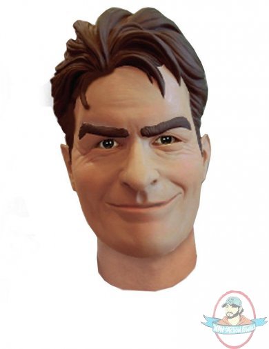 Charlie Sheen Deluxe Overhead Mask by Rubies Charlie Sheen Deluxe Overhead Mask by Rubies